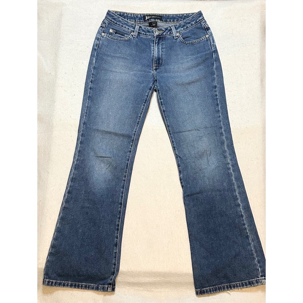 JLO by Jennifer Lopez Vintage Flare Jeans Medium Wash Denim Size 7 Y2K Bootcut